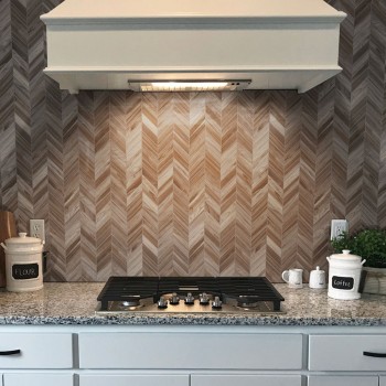 Carolina Timber Grey Chevron 12x15 Matte