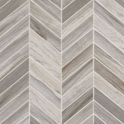 Carolina Timber White Chevron 12x15 Matte