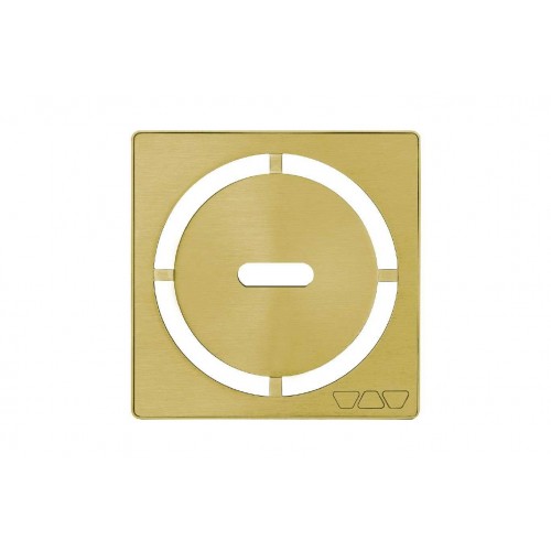 Schluter KERDI-DRAIN Grate Kit 4" Brushed Classic Gold Pure