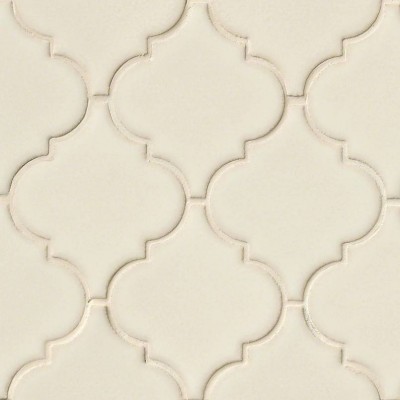 Antique White Arabesque Glossy