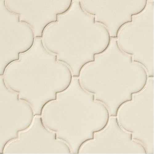 Antique White Arabesque Glossy