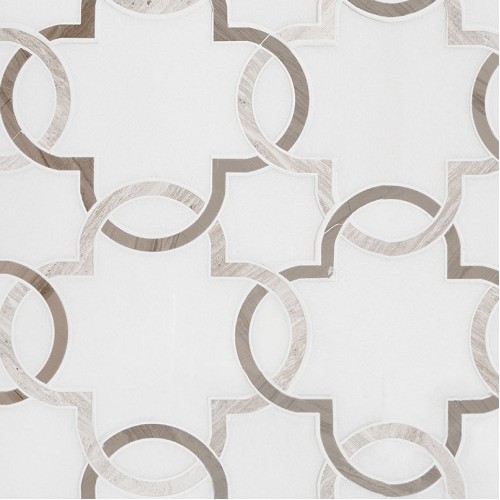 Bianco Quatrefoil Polished