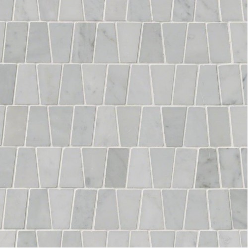 Carrara White Trapezoid Polished