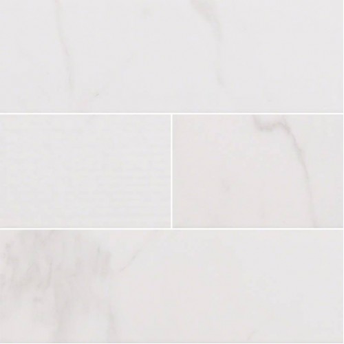 Classique White Carrara Glossy 4x16 Mix