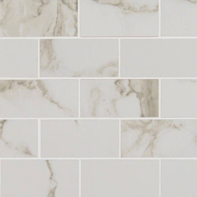 Pietra Calacatta Subway Tile 2x4 