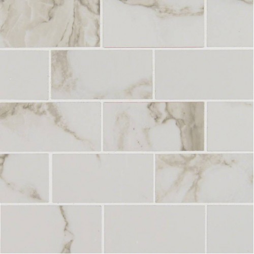 Pietra Calacatta Subway Tile 2x4 